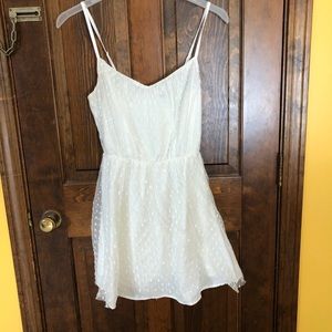 White Tulle Mini Dress